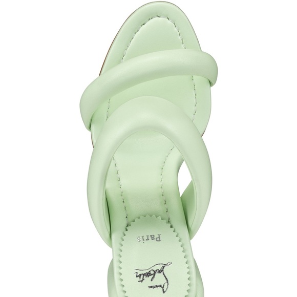 Christian Louboutin Inflama Sab 85 Block Heeled Sandals in Green Sz 39 Sz 9 - Picture 8 of 8